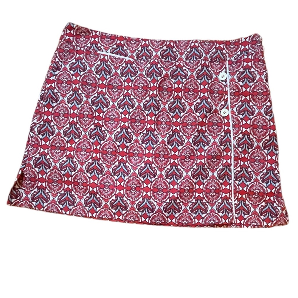 Sport Haley Golf Skirt Skort in Red White Blue Classic Print, 14 - Picture 2 of 7